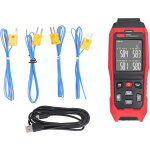 Sjlerst - thermom�tre � thermocouple de type k, thermom�tre � temp�rature de � 4 canaux sonde � thermocouple ...