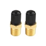 Valve de remplissage de r�servoir de compresseur d'air en laiton, 2 pi�ces, 1 / 8  npt mpt