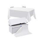 Lot de 10 nappes jetables en plastique, 137274 cm, nappes pour fêtes, nappes décoratives pour tables ... Lot de 10 nappes jetables en plastique, 137274 cm, nappes pour fêtes, nappes décoratives pour tables ...