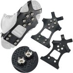 Crampons  glace pour chaussures et bottes, crampons de traction sur neige et glace, crampons antidrapants ...