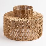 Sklum - abat - jour en papier tress� kiara naturel