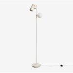 Sklum - lampadaire 2 lumi�res amaranto tapioca beige