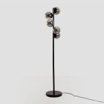 Sklum - lampadaire en fer avec boules en verre buble noir