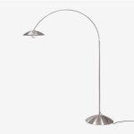 Sklum - lampadaire d'extrieur en fer lomira gris chrom