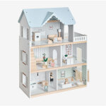 Sklum - maison de poupée en bois elizabeth kids couleurs naturelles Sklum - maison de poupée en bois elizabeth kids couleurs naturelles