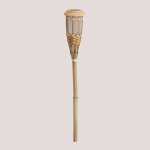 Sklum - torche solaire led pour extérieur en bambou tasya ?55 cm Sklum - torche solaire led pour extérieur en bambou tasya ?55 cm