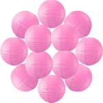 12x lanterne papier 40 cm fuchsia - suspension boule papier 40 cm (12'') type lanterne japonaise pour ...