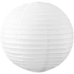 Boule papier blanc 30cm - lampion papier en papier de riz - lanterne japonaise blanc pour d�coration ...