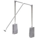 Slid'up by mantion - el�vateur de penderie escamotable en acier - bo�tier argent - largeur dressing 540 ...