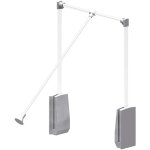 Slid'up by mantion - el�vateur de penderie escamotable en aluminium - bo�tier argent - largeur dressing ...