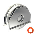 Slid'up by mantion - monture � souder pour portail coulissant - galet �100 mm � gorge ronde �16 mm - ...