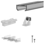 Slid'up by mantion - systme coulissant slid'up 100 pour 2 portes de placard - rail 1, 8 m - 9 kg