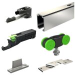 Slid'up by mantion - syst�me coulissant slid'up 1000 pour une porte de s�paration - rail 1, 95 m en aluminium ...