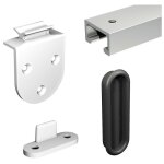 Slid'up by mantion - systme coulissant slid'up 1900 pour 2 portes de placard - rail 1, 5 m aluminium ...