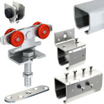Slid'up by mantion - systme coulissant slid'up 2000 pour 1 porte extrieure 27 mm max - rails 2 x 1, ...