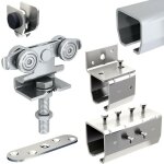 Slid'up by mantion - syst�me coulissant slid'up 2000 pour 1 porte ext�rieure 27 mm max - rails 2 x 1, ...