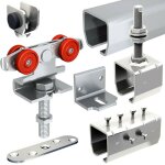 Slid'up by mantion - systme coulissant slid'up 2000 pour 1 porte extrieure 50 mm max - rails 2 x 1, ...