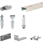 Slid'up by mantion - systme coulissant pliant slid'up 200 pour porte de placard 4 panneaux - rail 1822 ...