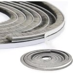 Sliding door brush seal, 5 m (l) x 9 mm (w) x 23 mm (d) brush seal adhesive brush seal self - adhesive ...