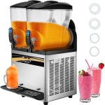 Mophorn - slush machine a boissons glacees reservoir 2x15l machine a margarita commerciale 1000w fabricant ...