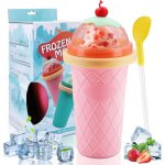 Slushy maker cup, machine � granit en silicone, tasse � granite r�utilisable avec paille et cuill�re ...