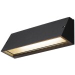 Slv - appliques ext�rieures led pema� applique ext�rieure noir led 16w 3000k / 4000k ip65 1003453