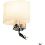 Slv - liseuses kenkua spot applique int�rieurechrome / opale e27 40w max liseuse led 3000k 1002855