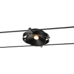 Slv - syst�mes c�ble tendu durno spot pour c�ble tendu t. b. t. tenseo int�rieur noir led 6w 2700k 1002861 ...
