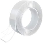 Smart nano tape, ruban adhsif nano rutilisable, transparent traceless double - face, lavable et rsistant ...