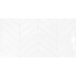 Smart tiles - 2 cr�dences adh�sives xl - blok chevron blanc - effet c�ramique - 57. 3 cm x 29. 41 cm