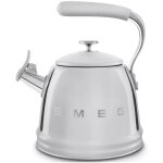 Smeg - bouilloire  sifflet 2. 3l inox wkf01ss