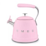 Smeg - bouilloire  sifflet 2. 3l rose wkf01pk