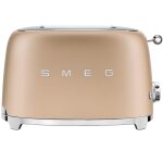 Smeg - grille - pains 2 fentes 950w or mat tsf01chmeu