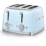 Smeg - grille - pains 4 fentes 950w bleu azur tsf03pbeu Smeg - grille - pains 4 fentes 950w bleu azur tsf03pbeu