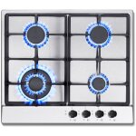 Sndoas - plaque de cuisson � gaz, table de cuisson � gaz, 4 foyers, conception int�gr�e, l60cm, acier ...