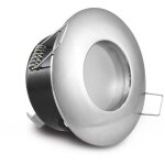 Snq - lot de 1 cadres pour spots � encastrer, la coquille de spots acier inoxydable bross�, , utilis� ...