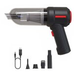 Snq - 3 en 1 souffleur d'air sans fil portable air duster mini 9000pa sans fil voiture pc clavier aspirateur ...