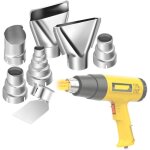 Snq - 7 pcs buses kit de pistolet  air chaud electrique pour la station de soudage  air chaud outil ...