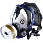 Snq - masque respiratoire intgral rutilisable, respirateur gaz cover vapeur organique, masque net pocket ...