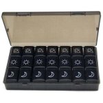 Snq - semainier matin midi soir, grand pilluliers medicaments 7 jours 3 compartiments pilulier hebdomadaire ...