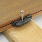 Lot de 100 vis � bois pom 120mm ? t�te allong�e pour fixation invisible ? pour planches composite et ...