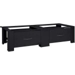 Socle pour machine � laver 2 pcs noir 127 x 54, 5 x 32, 5 cm