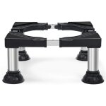 Socle machine a laver 4 pieds � ventouse, support machine � laver charge 200kg, largeur r�glable de 40 ...
