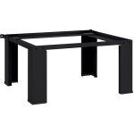 Socle pour machine � laver noir 64 x 55 x 32, 5 cm acier
