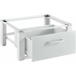Socle avec tiroir pour machine à laver 63 x 54 x 31 cm blanc Socle avec tiroir pour machine à laver 63 x 54 x 31 cm blanc