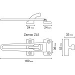Entreb�illeur de s�curit� modern pour porte � recouvrement blanc �poxy socona pr6