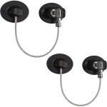 Soekavia - 2 pcs serrures de fil de p�rim�tre, serrure de porte de r�frig�rateur s�curit� enfant super ...