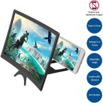 Soekavia - loupe d'�cran, 12 ' - amplificateur d'�cran pour smartphone projecteur loupe �cran 3d support ...