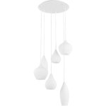 Ideal lux - soft - luminaire suspendu à 6 ampoules en spirale blanc, e14 Ideal lux - soft - luminaire suspendu à 6 ampoules en spirale blanc, e14