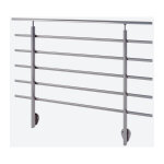 Sogem - garde - corps pure titanium - fixation latrale - alu anodis - 150cm